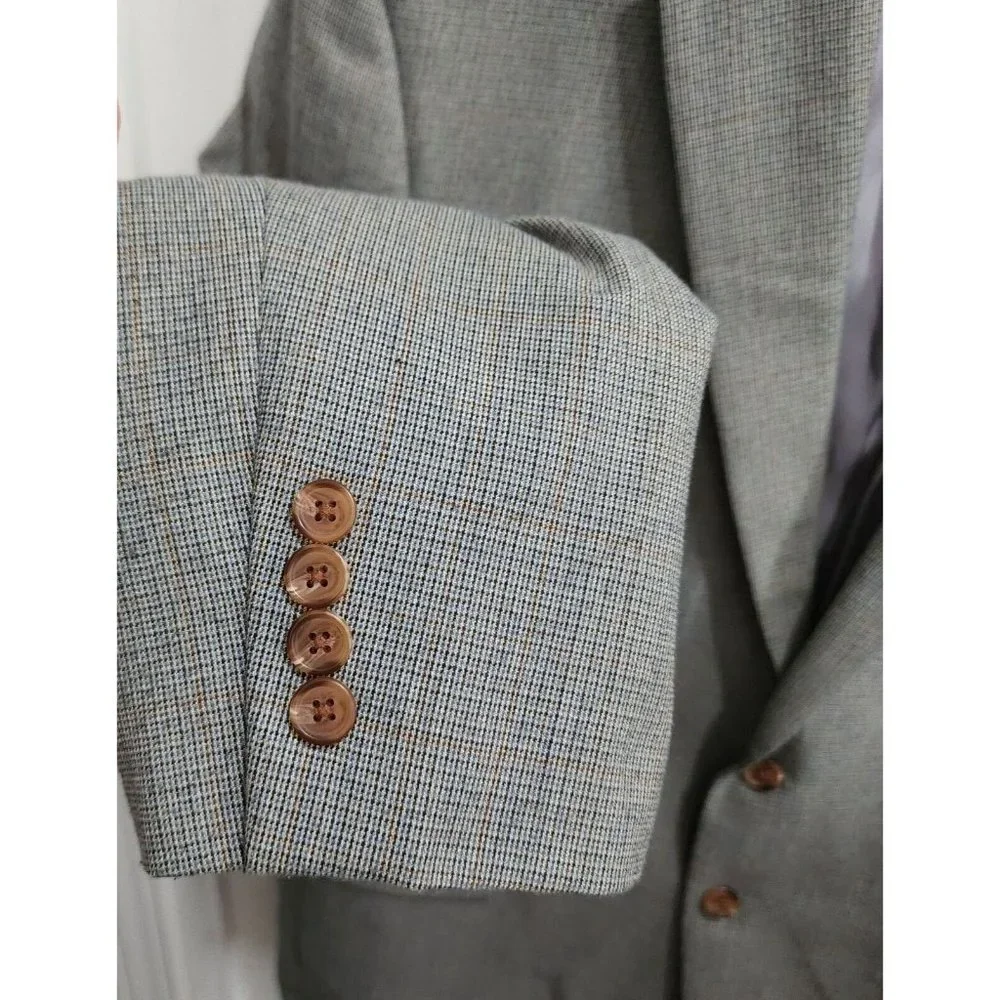 X2 Lauren Ralph Lauren LRL Blazer Sport Coat Suit‎ Jackets Beige/Gray Size 46/48